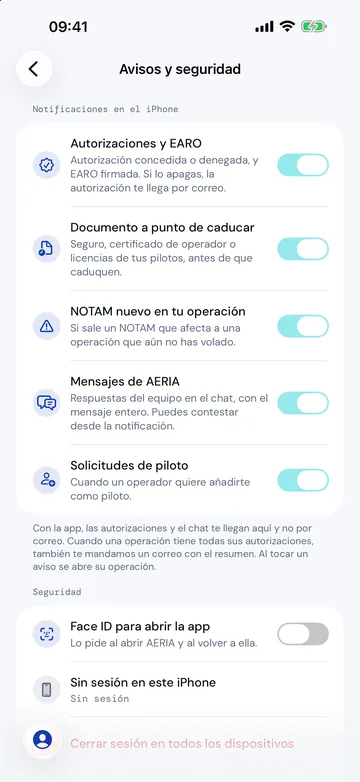 Ajustes de avisos en el iPhone